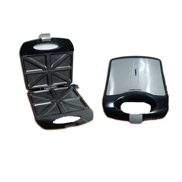 4 Slice Sandwich Maker/Toaster- Black And Silver