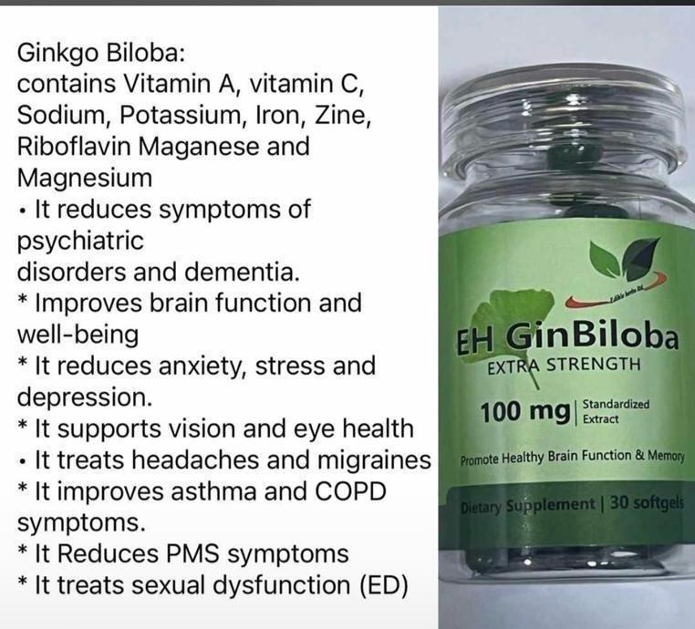 Edible Ginbiloba for Memory Bra!N Function