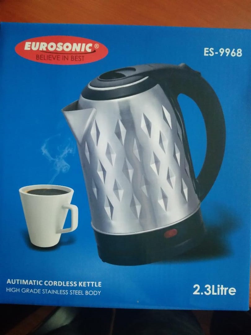 Eurosonic 2.3ltrs Cordless Electric Kettle (ES-9968)