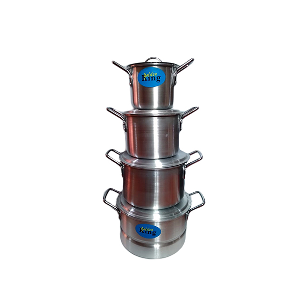 Aluminum Cooking Pot Set 4 With Steamer And Free Gift