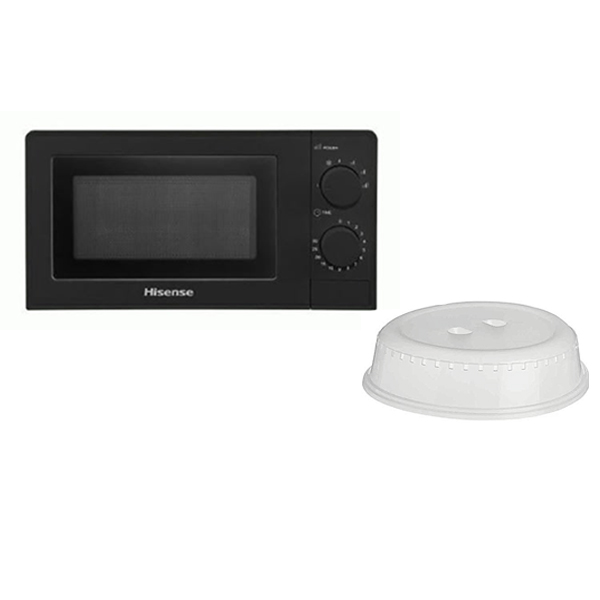 Microwave 20Ltrs Oven (Black) With Transparent Plate Cover