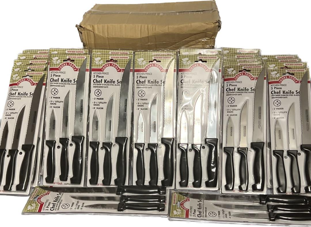 Souvenir 3 Piece Chef Knife Set- Wholesale