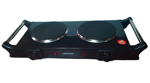 Double Burner Electric Cooking Stove With Handgrip (MC-HP2004)