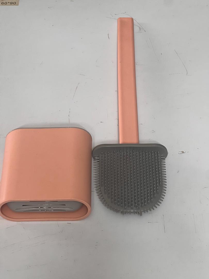 Slim Silicone Toilet Brush - Pink
