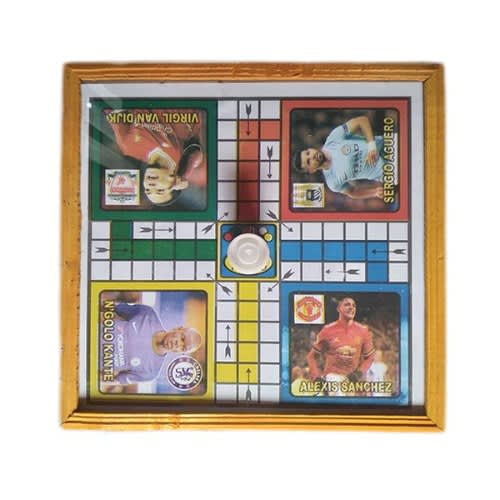 Old School Ludo Board Game (Glass) With Extra Dice