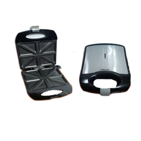 4 Slice Sandwich Maker/Toaster- Black And Silver