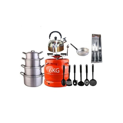 Economy Kitchen Bundle ((6kg Gas Cylinder + Kitchen Bundle)