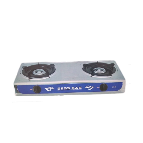 Bess Double Burner Table Top Gas Cooker With Auto-Ignition - CS-05