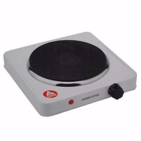 Electric Cooking Stove With Single Hot Plate- White