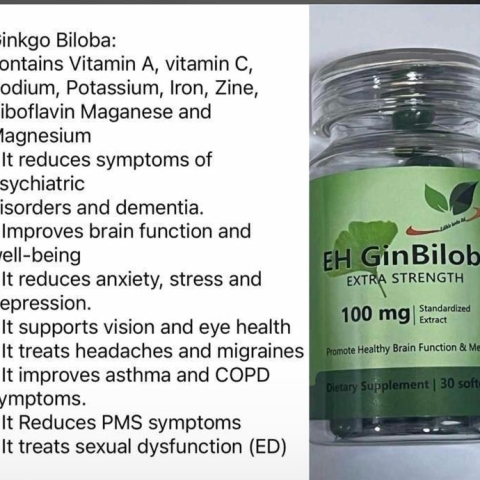 Edible Ginbiloba for Memory Bra!N Function