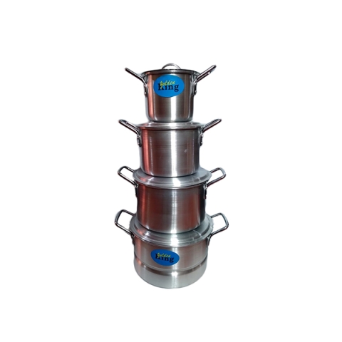 Aluminum Cooking Pot Set 4 With Steamer And Free Gift