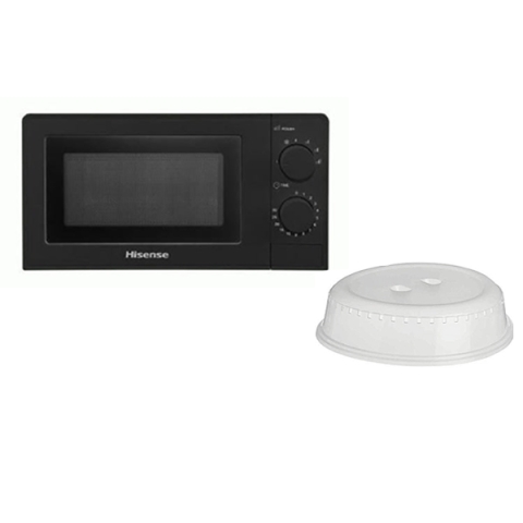Microwave 20Ltrs Oven (Black) With Transparent Plate Cover