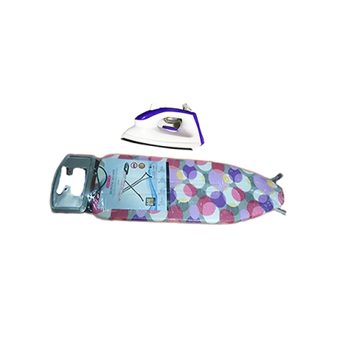 Pressing Iron With Spray And Ironing Board Bundle
