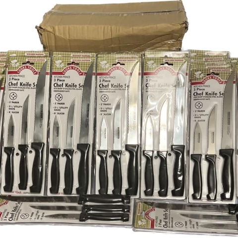 Souvenir 3 Piece Chef Knife Set- Wholesale