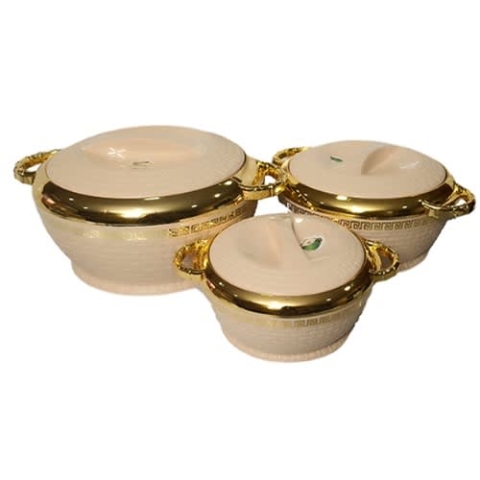 Insulated Hot Plate Jewel Gold - Set 3