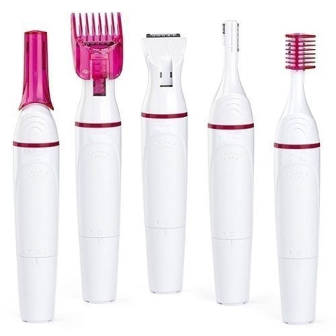 Sensitive Precision Pubic Hair Shaver - Pink And White
