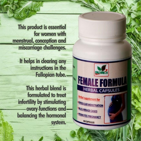 Edible Herbs' Female Formula for Infertility Treatment
