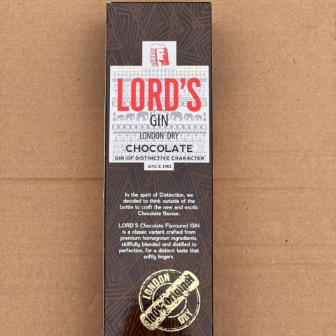 Lord's Gin Chocolate